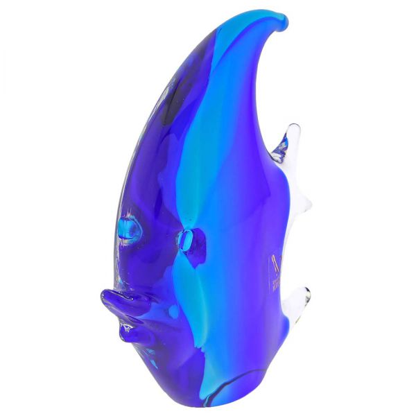 Murano Glass Fish - Aqua Blue