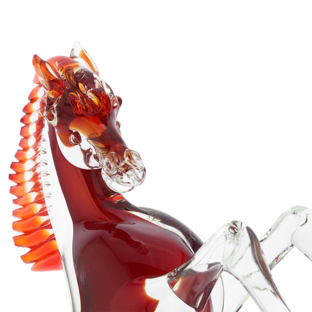 murano glass horse