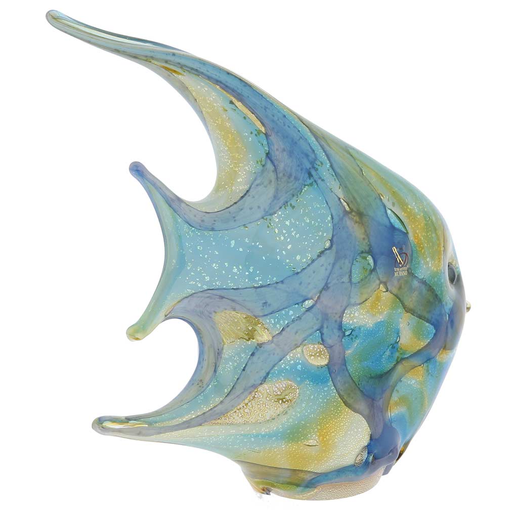 Murano Art Glass Shimmering Angel Fish