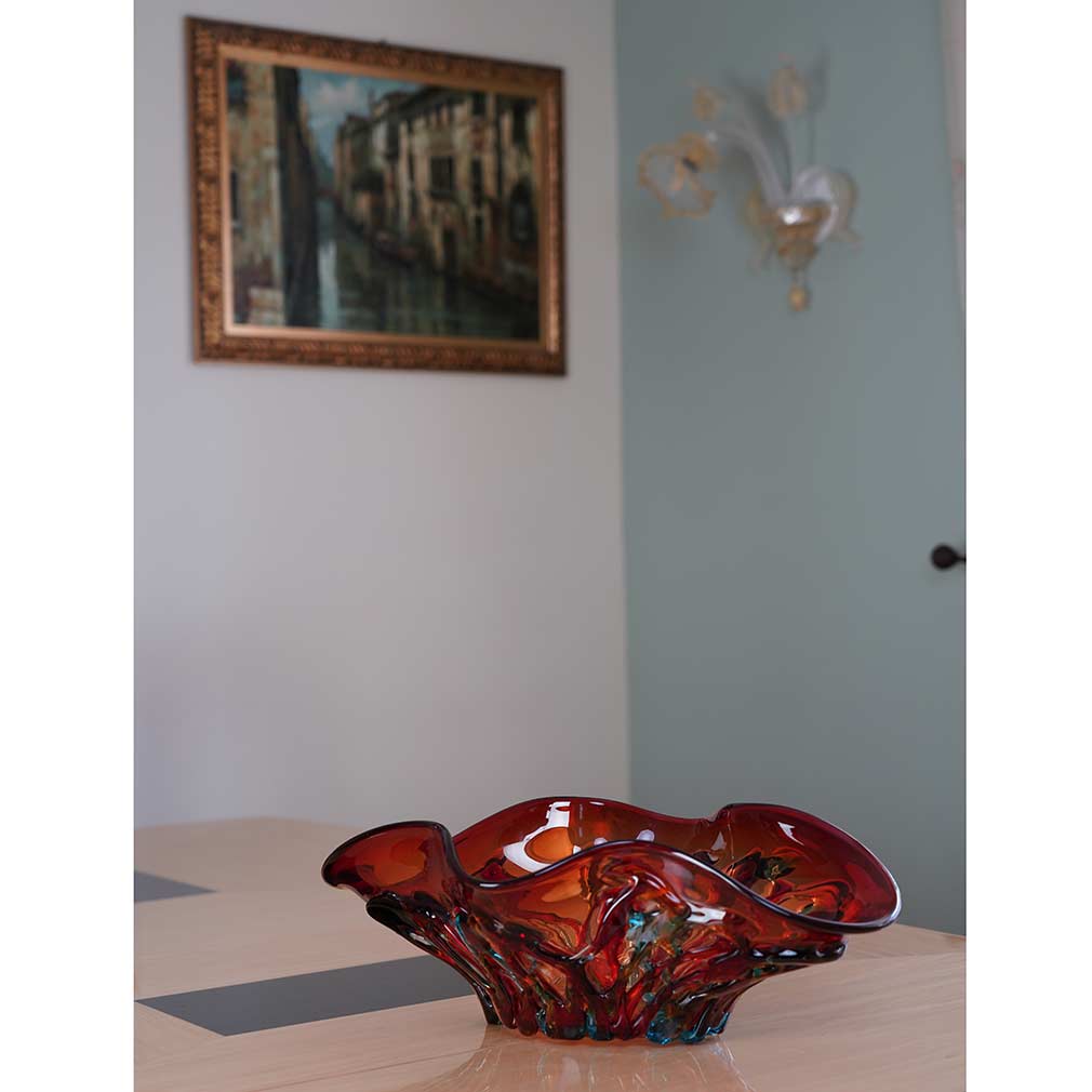 Murano Glass Mars Centerpiece Bowl