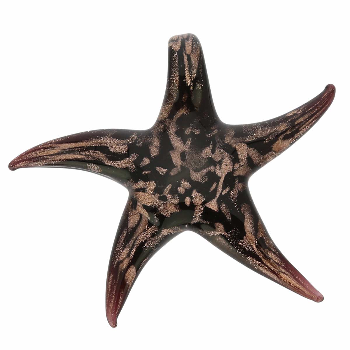 Avventurina Black and Champagne Starfish Pendant