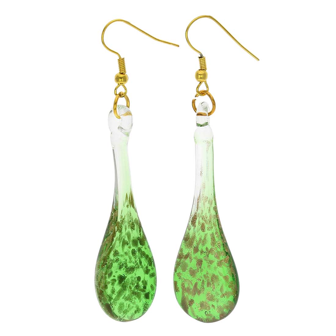 Starlight Icicle Earrings - Emerald