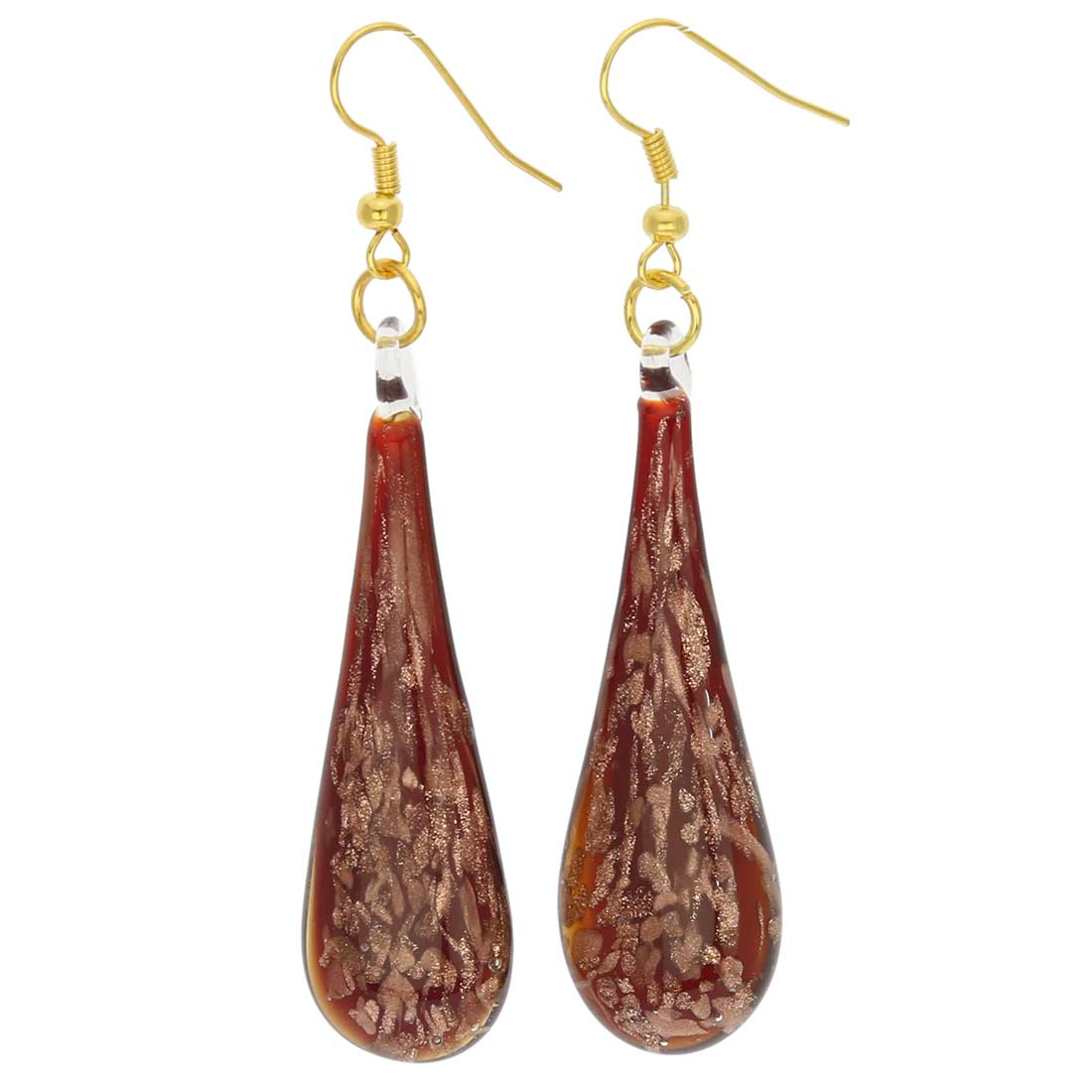 Starlight Icicle Earrings - Red
