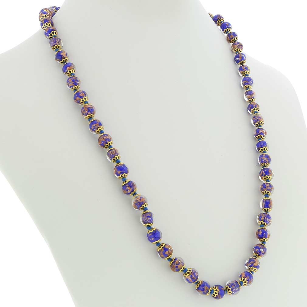 Sommerso Long Necklace - Navy Blue