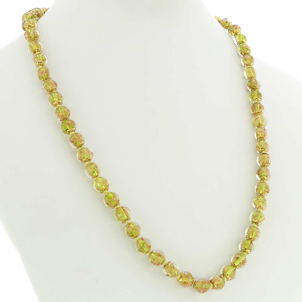 Sommerso Long Necklace - Herb Green