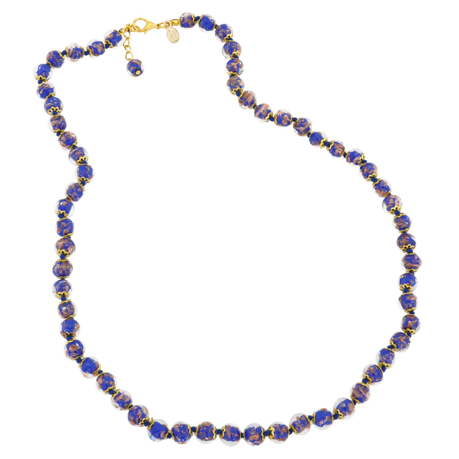 Murano Necklaces | Sommerso Long Murano Necklace - Tender Blue