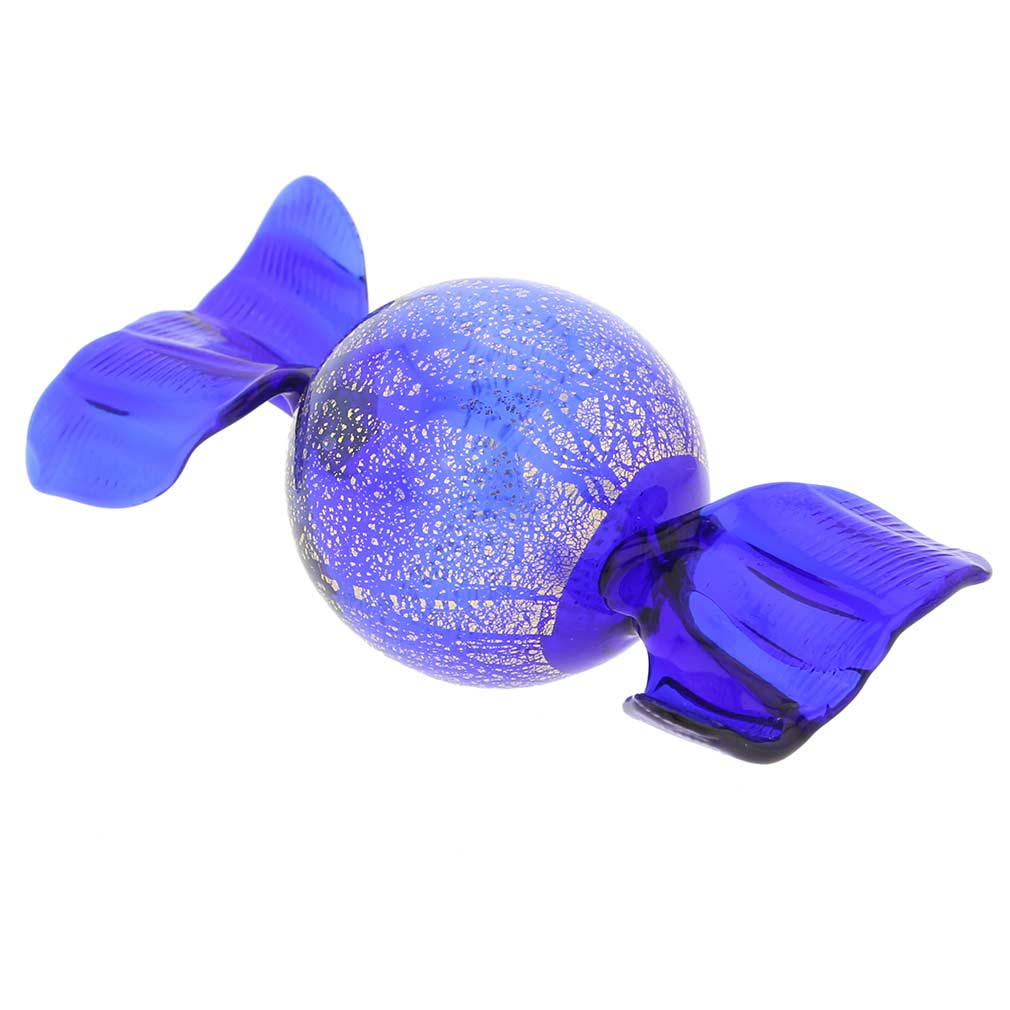 Murano Candy - Blue and Gold
