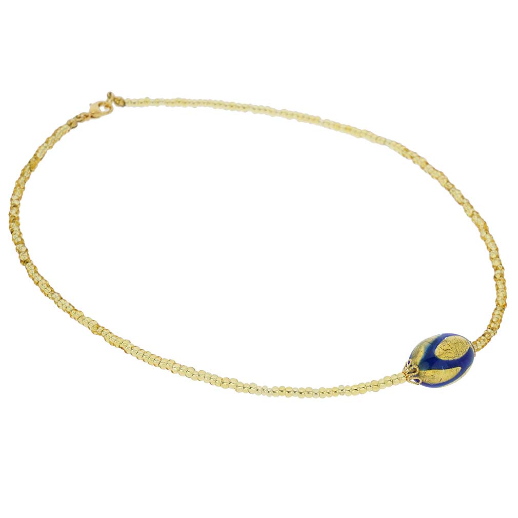 Royal Blue Capsule Necklace