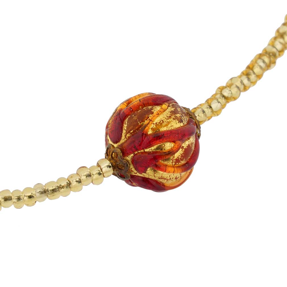 Royal Red Ball Necklace