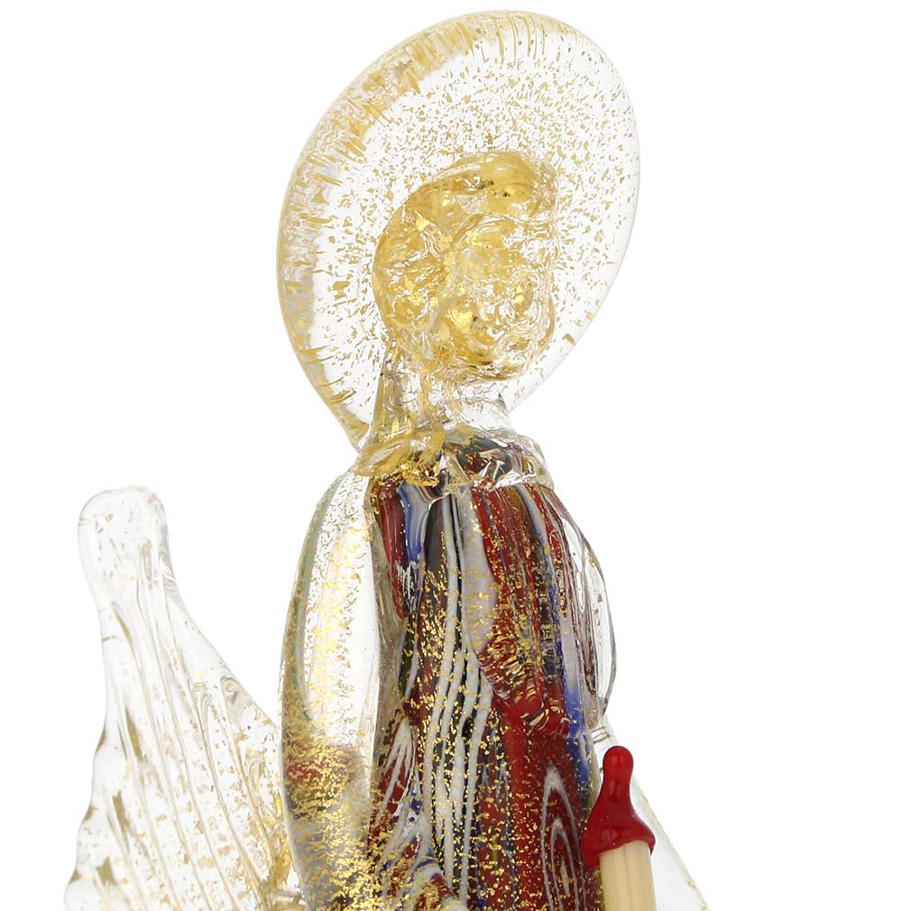 Golden Quilt Millefiori Murano Angel