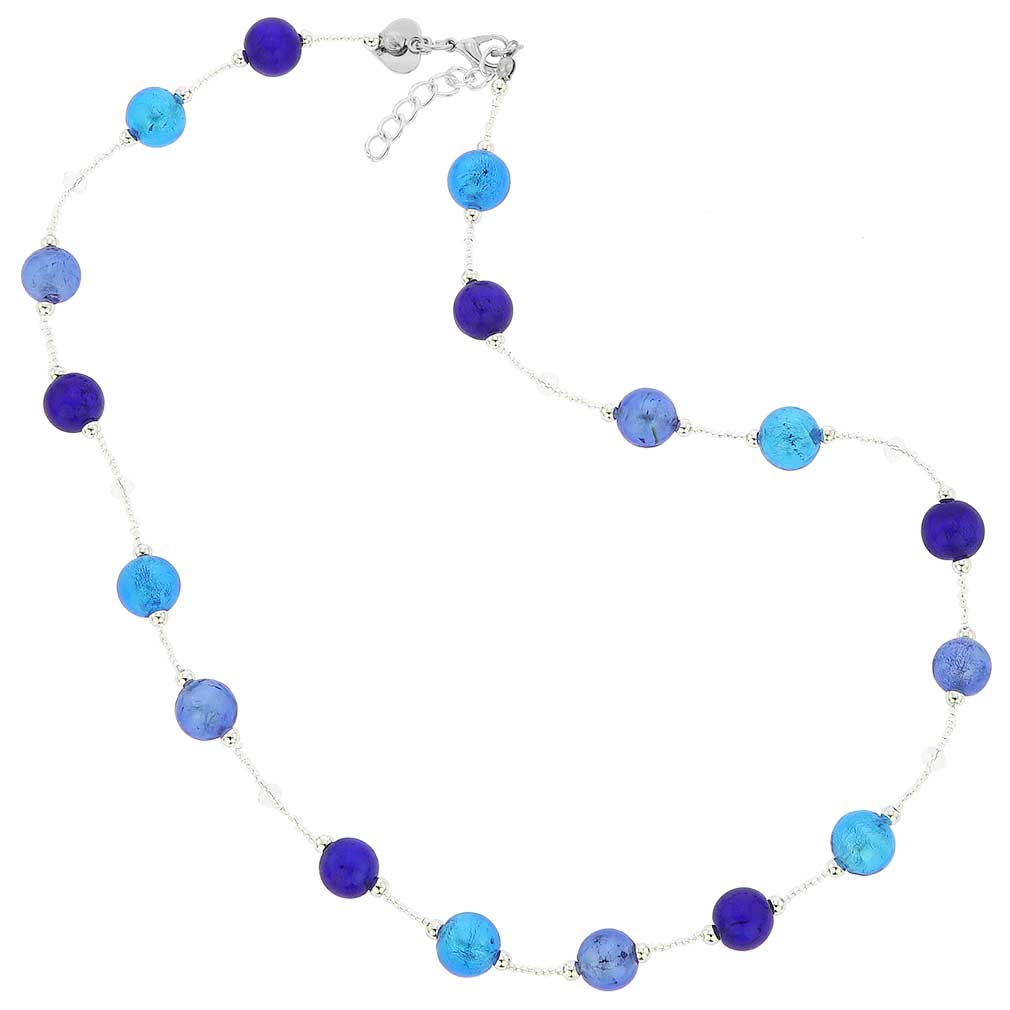 Beatrice Murano Glass Necklace - Blue