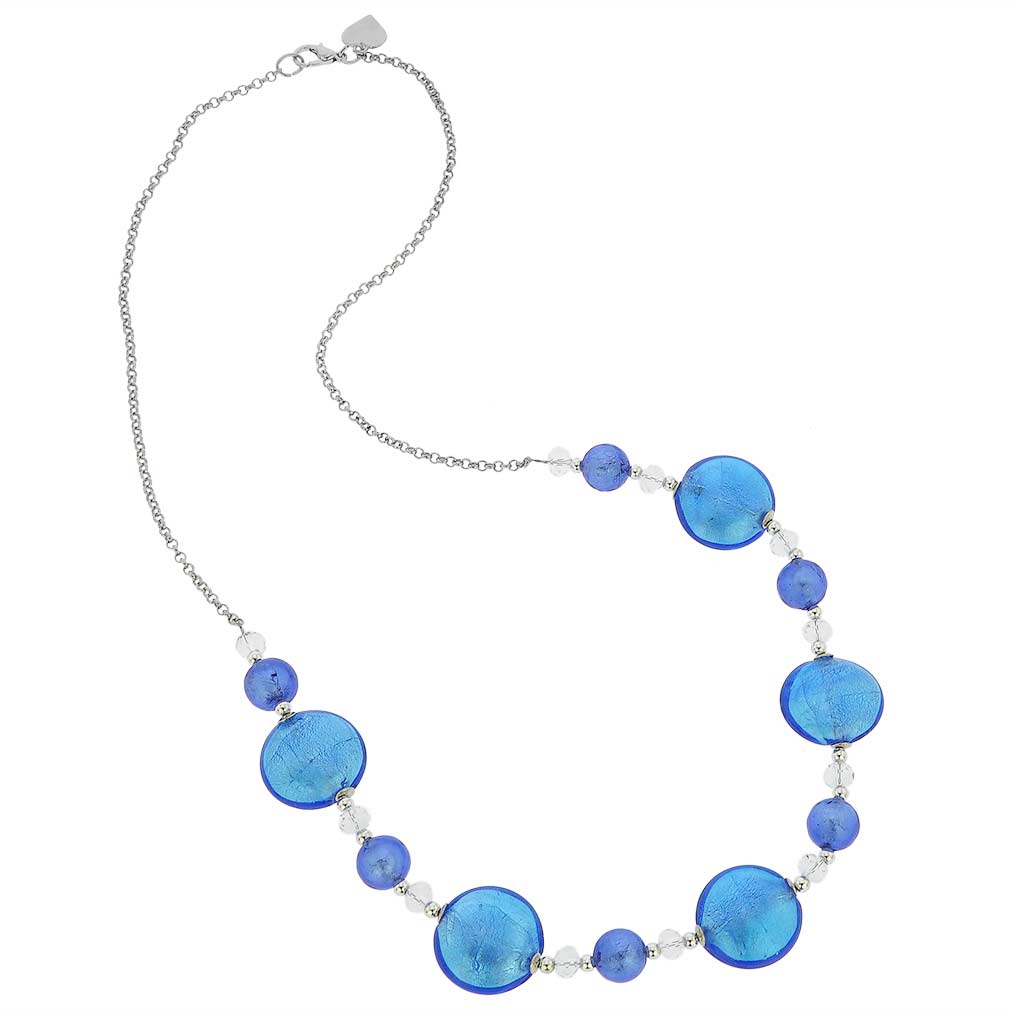 Oceano Murano Glass Necklace - Blue