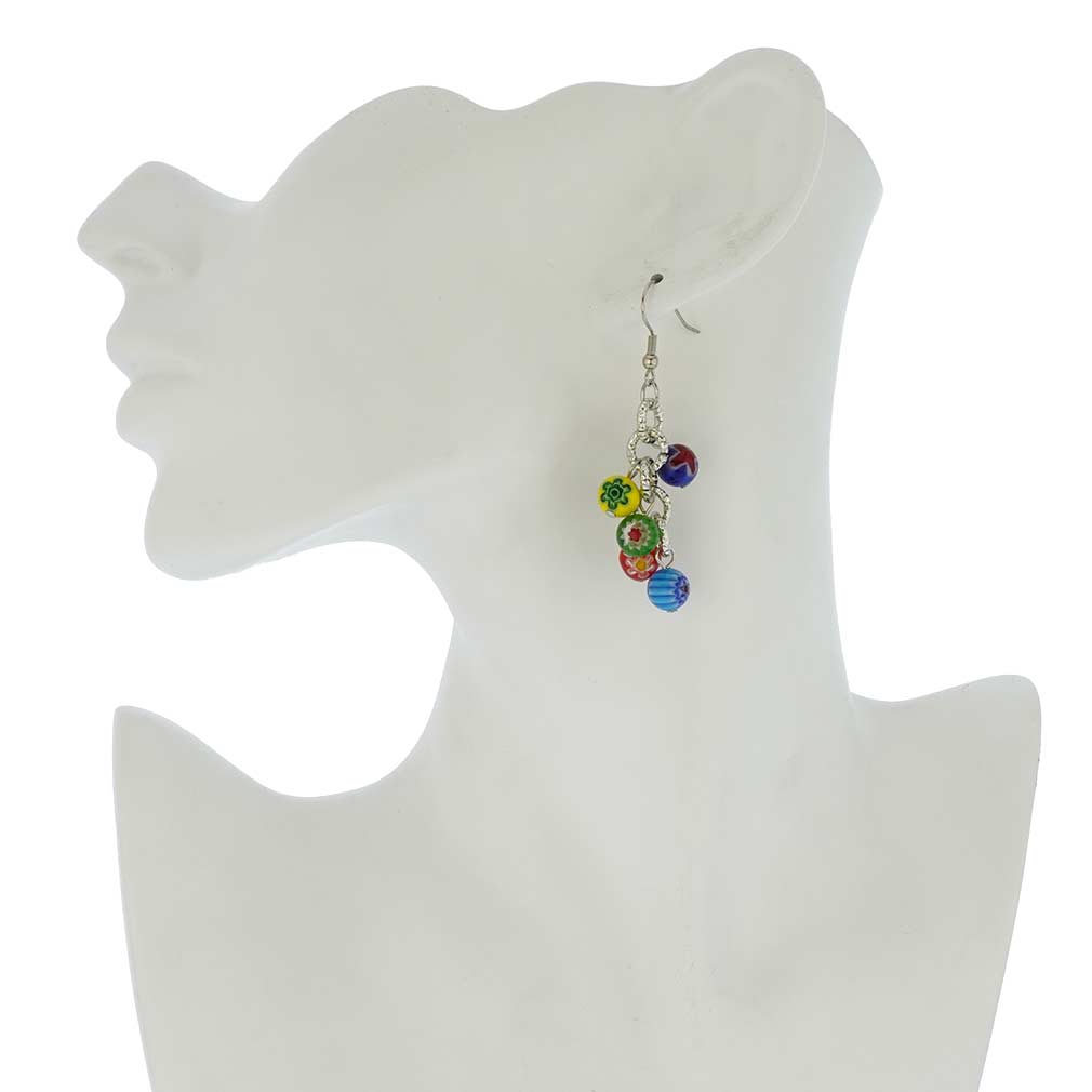 Sorgente Millefiori Murano Glass Earrings - Multicolor