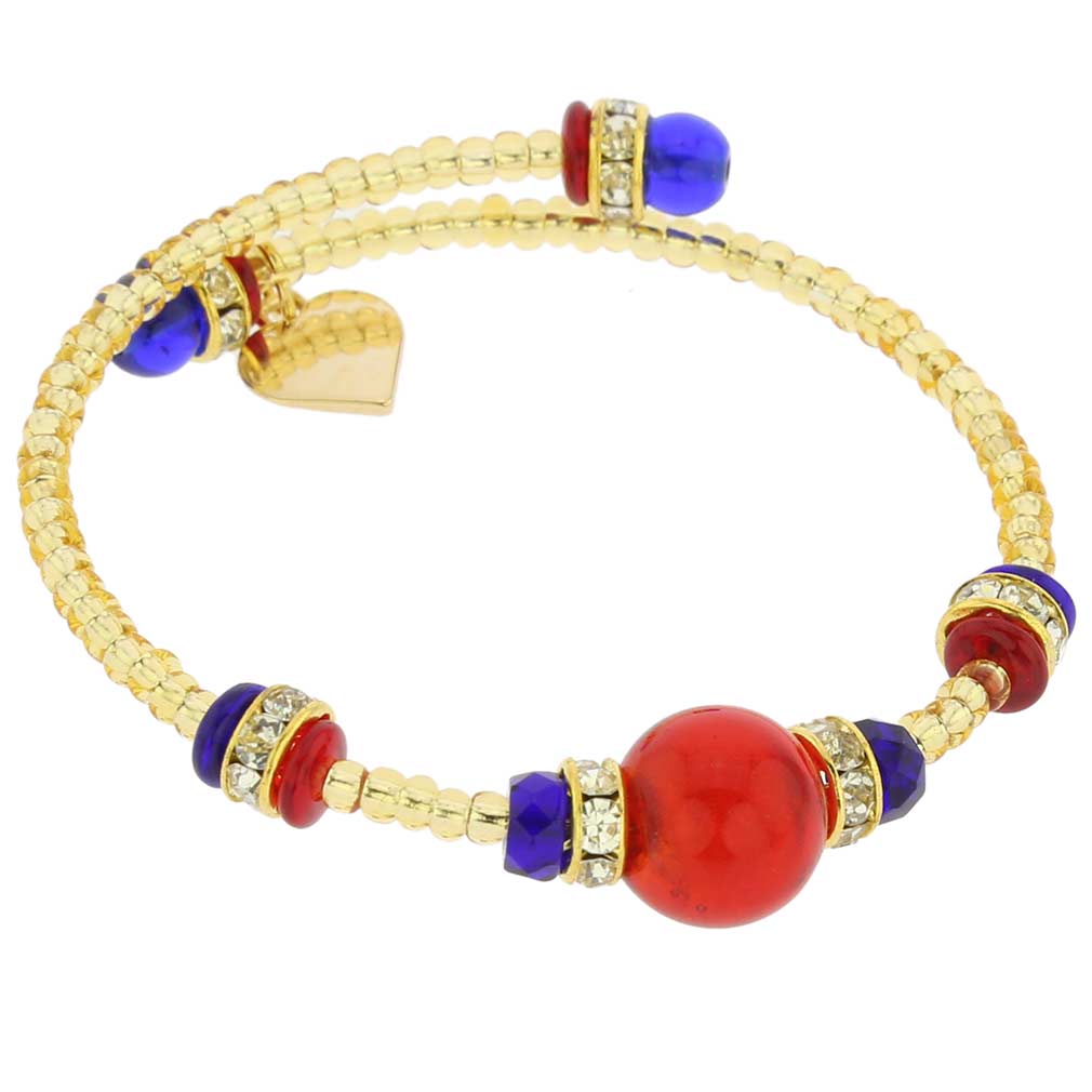Carino Murano Glass Bracelet - Multicolor