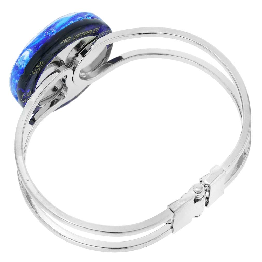 Venetian Reflections Metal Bracelet - Aqua Blue