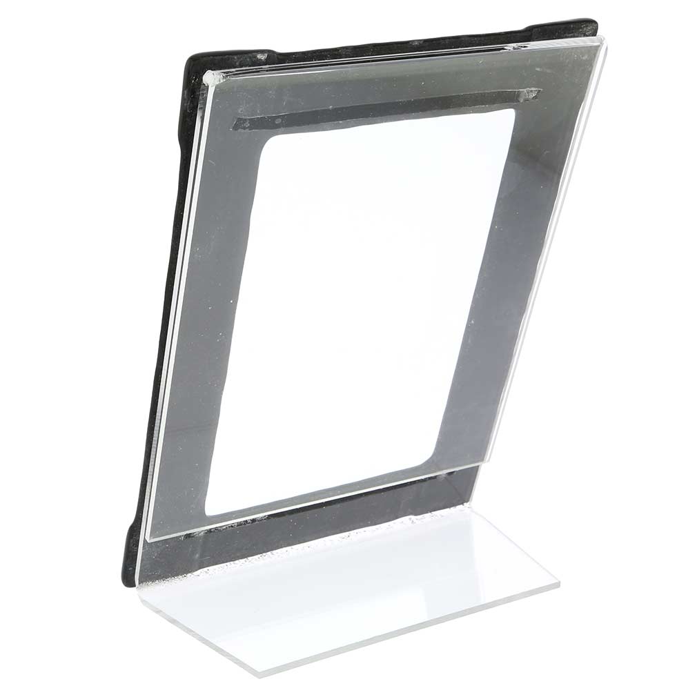 Murano Glass Photo Frame Pantalon 4X6 Inch - Black