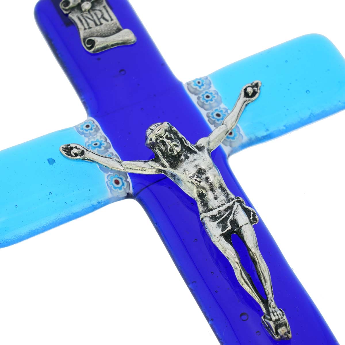 Murano Art Glass Wall Crucifix