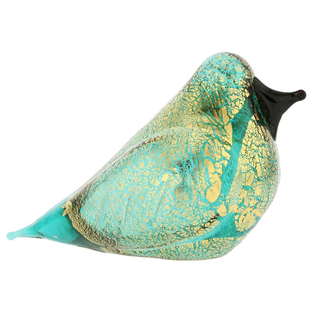 Murano Glass Bird - Aquamarine