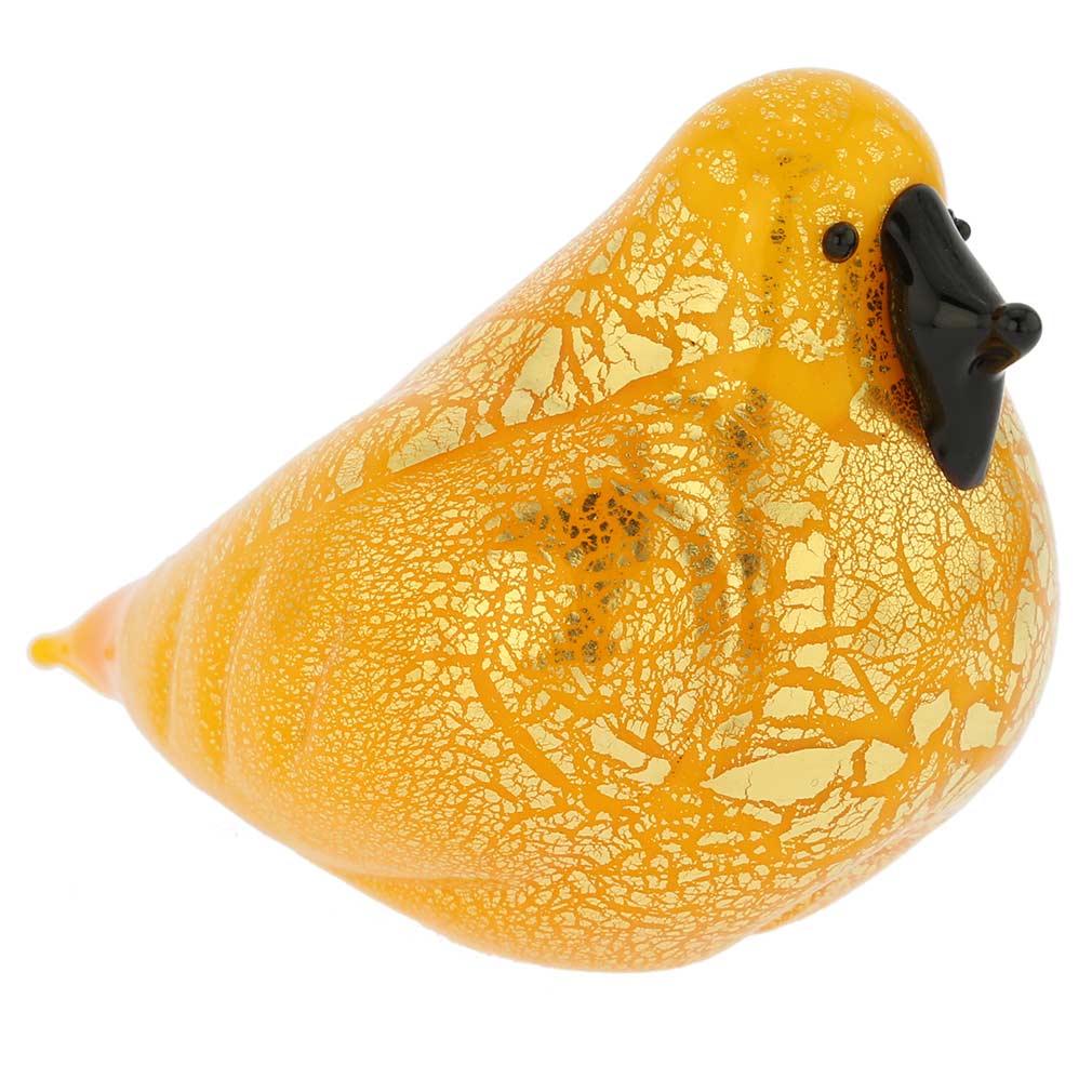 Murano Glass Bird - Yellow