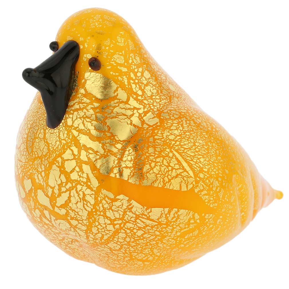 Murano Glass Bird - Yellow