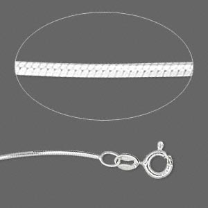 Sterling Silver Snake Chain - 16-Inches