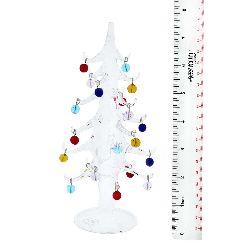 Murano Glass Christmas Tree With Ornaments - Large