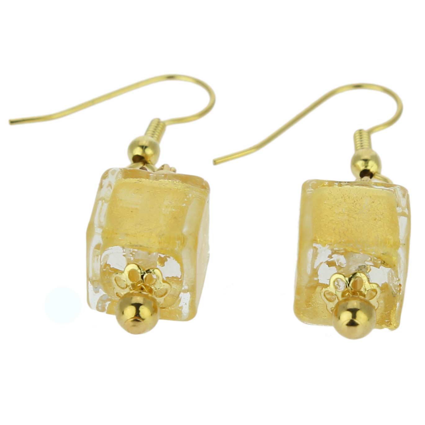 Antico Tesoro Cubes Earrings - Gold