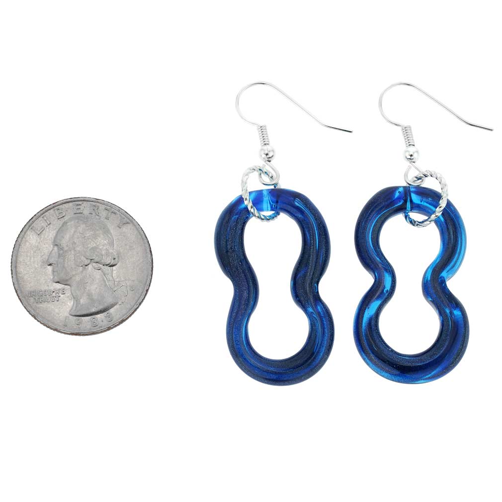 Infinity Earrings - Blue