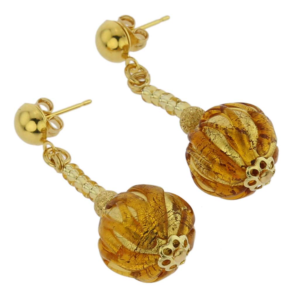 Canaletto Earrings - Golden Brown