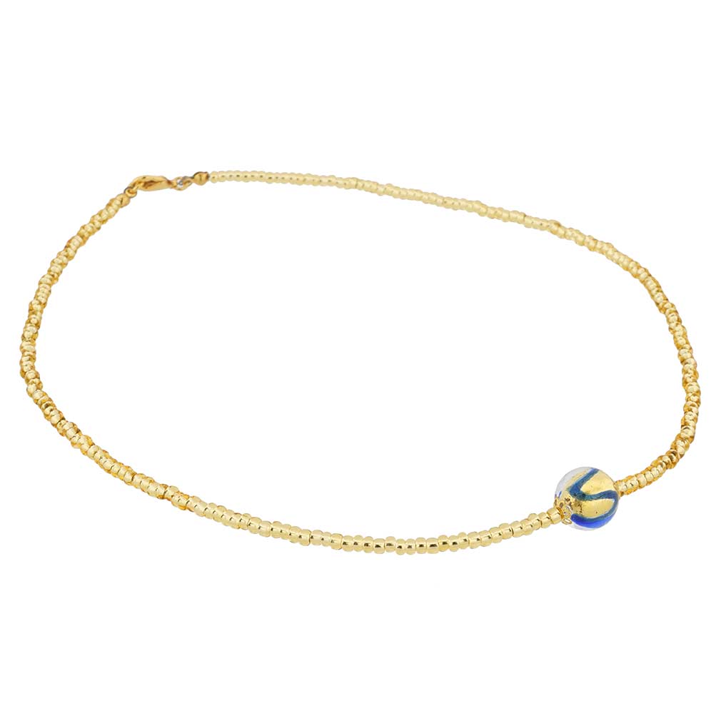 Royal Blue Ball Necklace