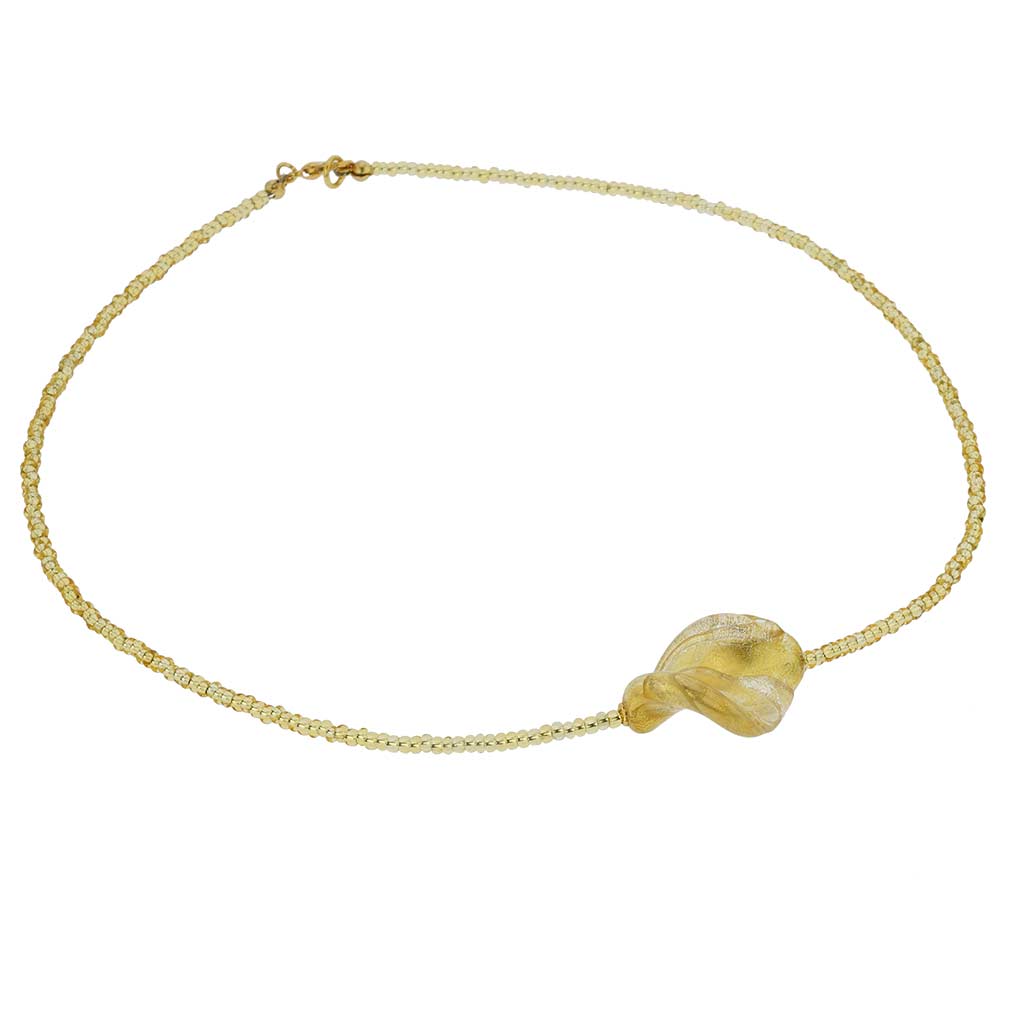 Royal Gold Spiral Necklace
