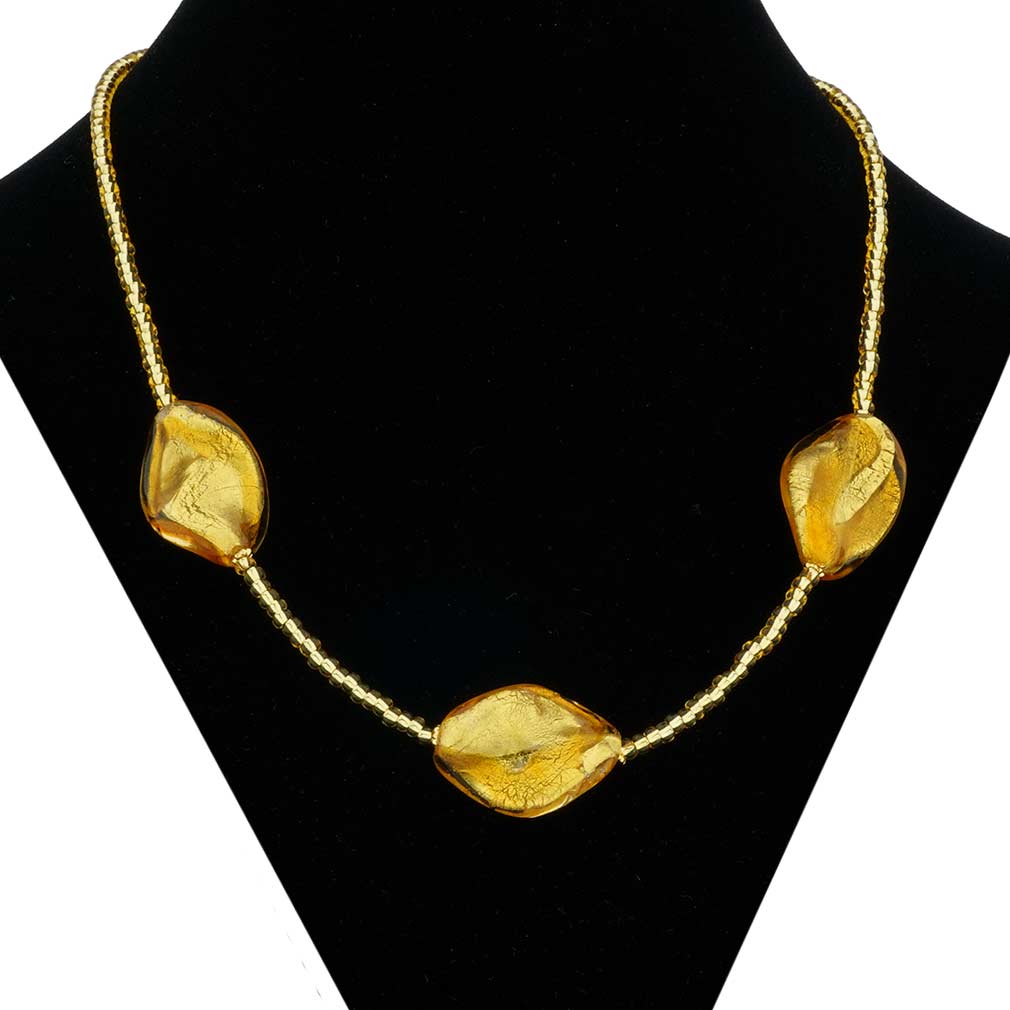 Royal Gold Spirals Necklace