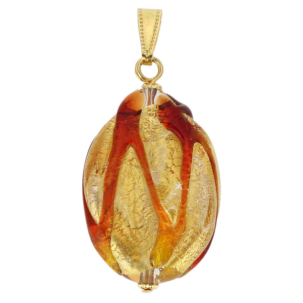 Royal Red Oval Pendant