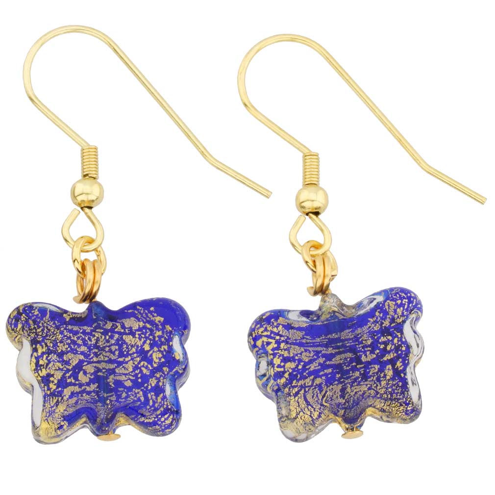 Ca D\'Oro Butterfly Earrings - Cobalt Blue
