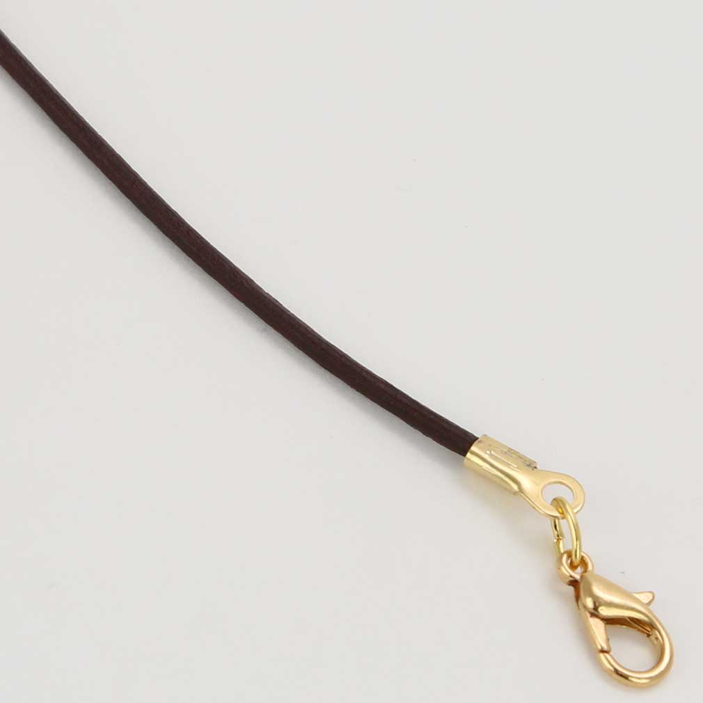 Genuine Cowhide Leather Cord - Chocolate Brown