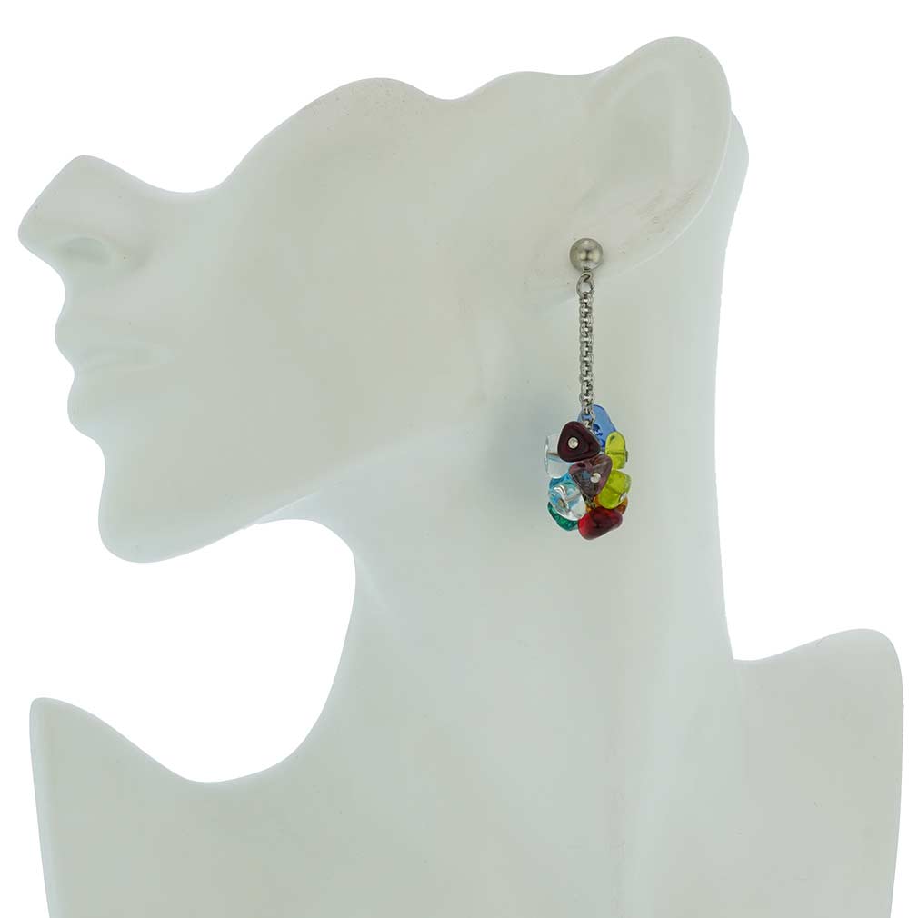Preziosa Murano Glass Earrings - Multicolor