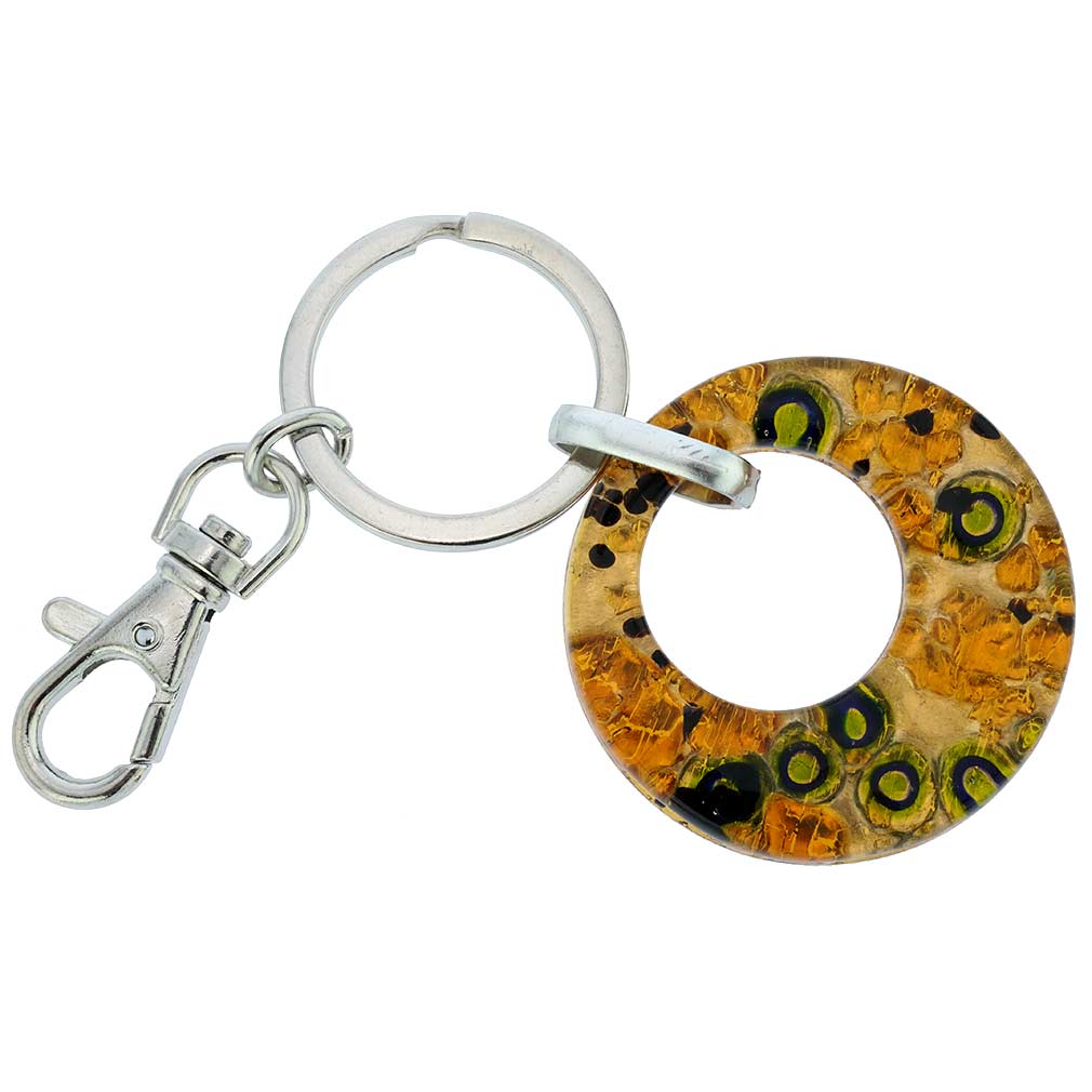 Murano Colors Round Keychain