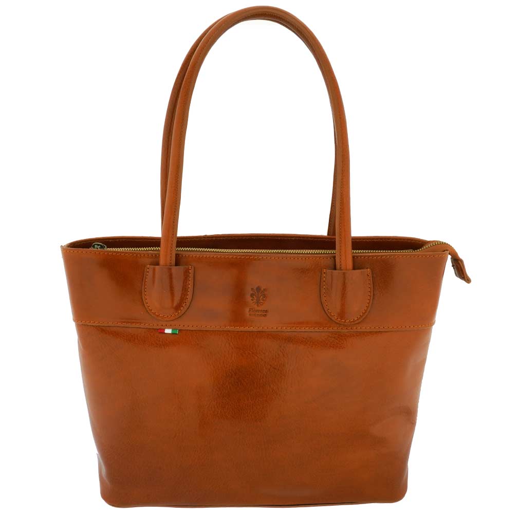 Fioretta Italian Genuine Leather Carryall Tote Handbag Laptop Bag For ...