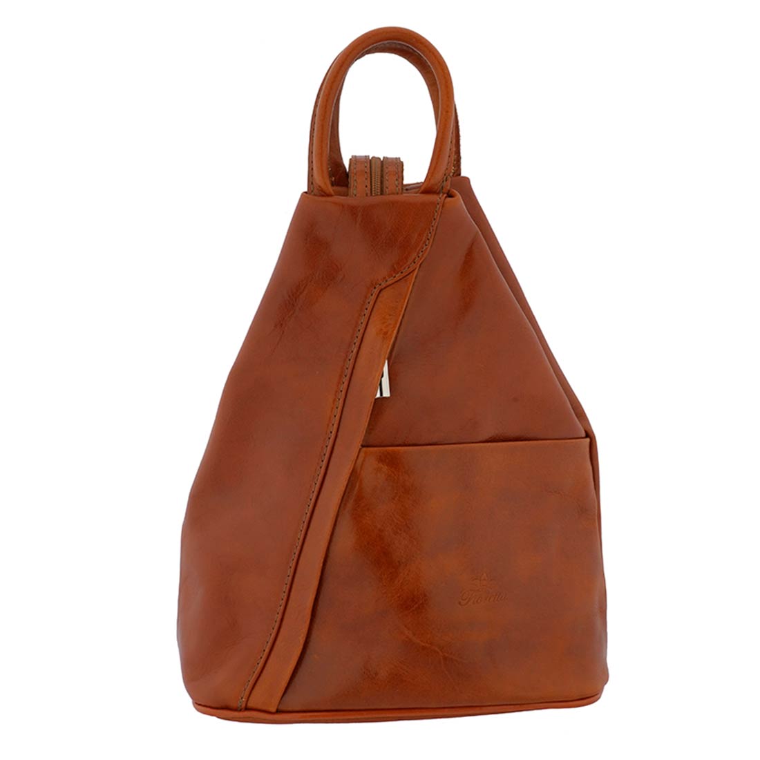 Fioretta Italian Genuine Leather Top Handle Backpack Handbag For Women ...