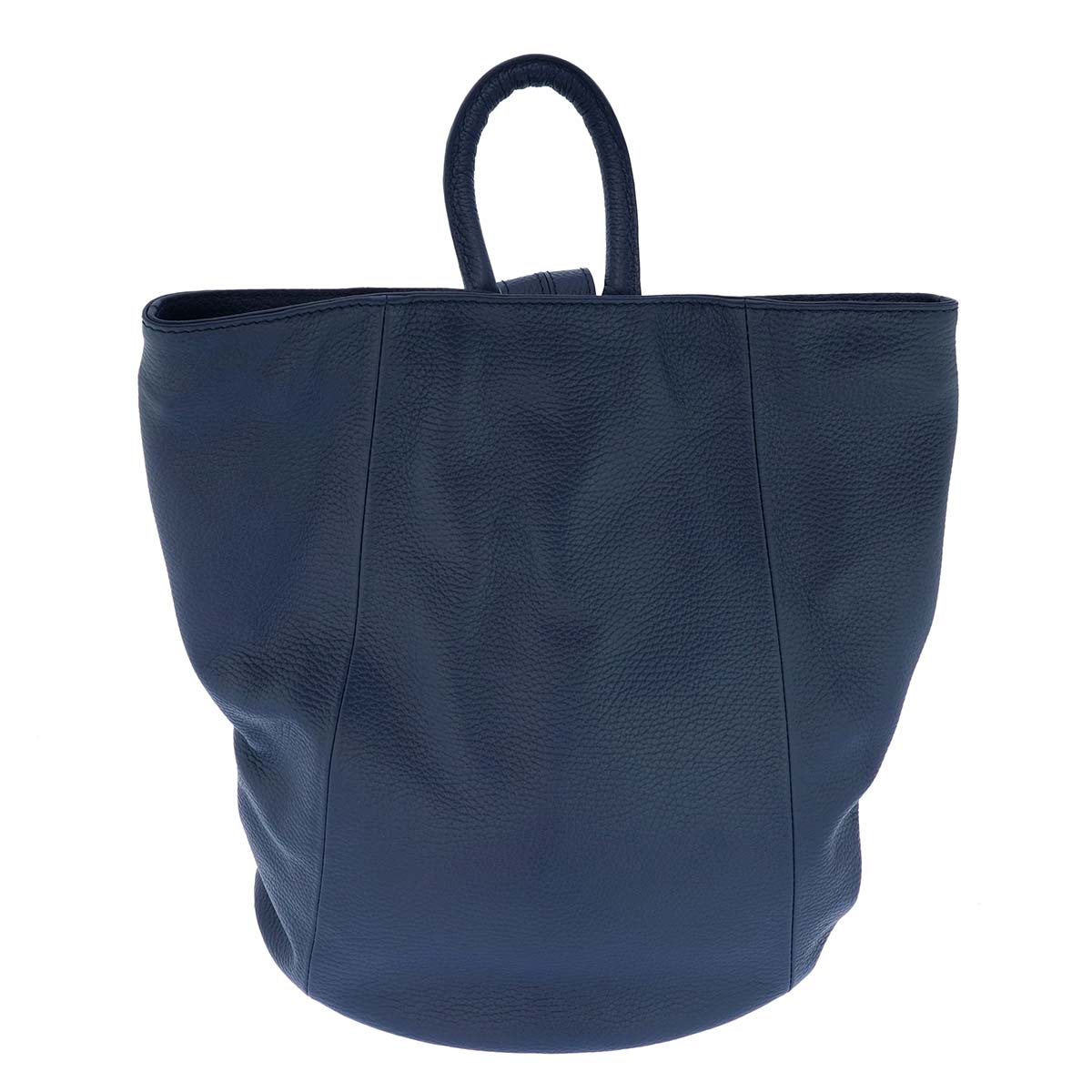 Fioretta Italian Genuine Leather Top Handle Backpack Handbag For Women - Blue
