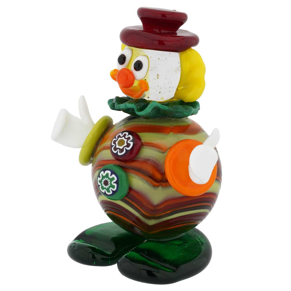 Glass Clowns Figurines | Blown Glass Clown Figurines