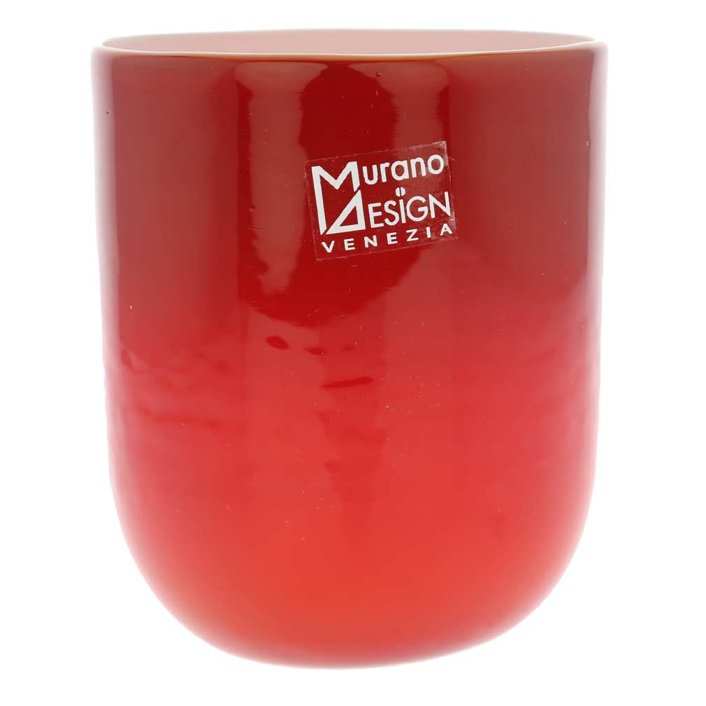 Murano Glass Luminoso Tumbler - Red