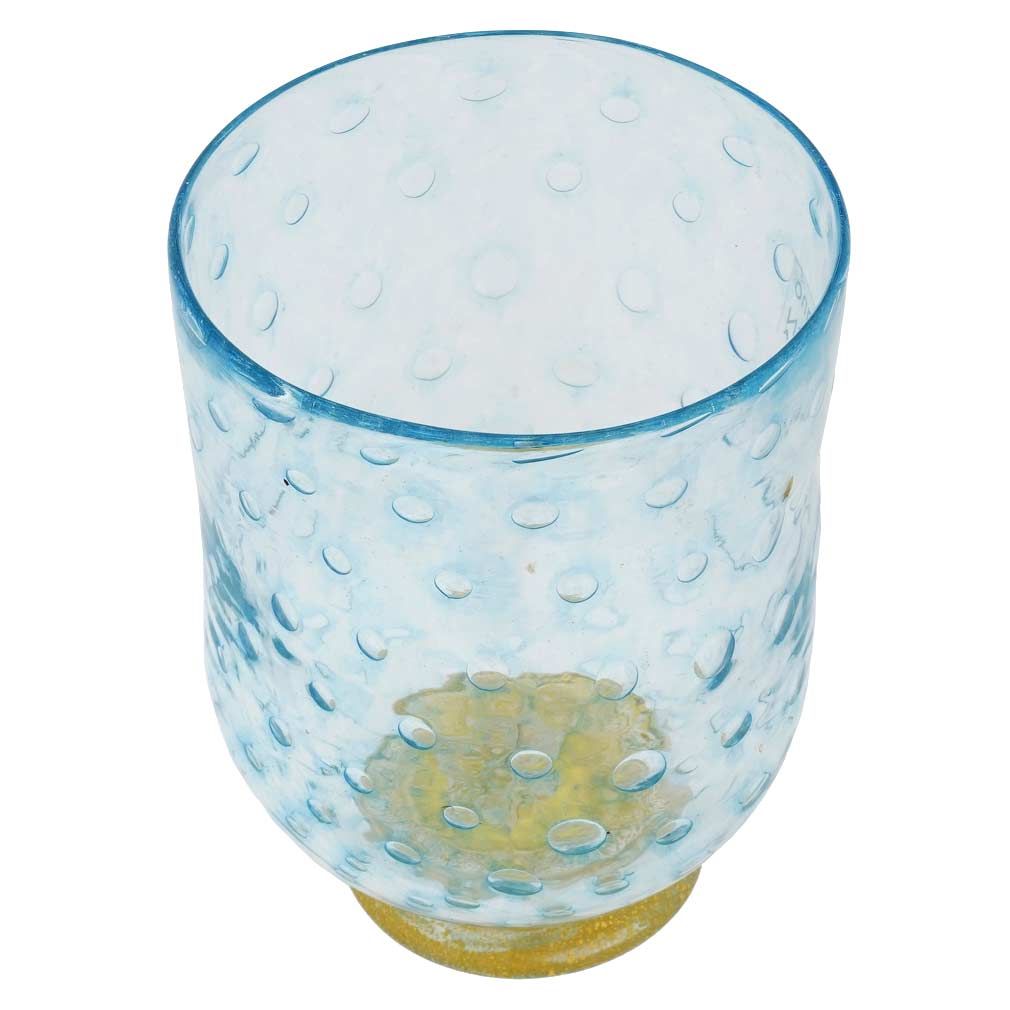 Serenissima Murano Glass Tumbler - Aqua Blue