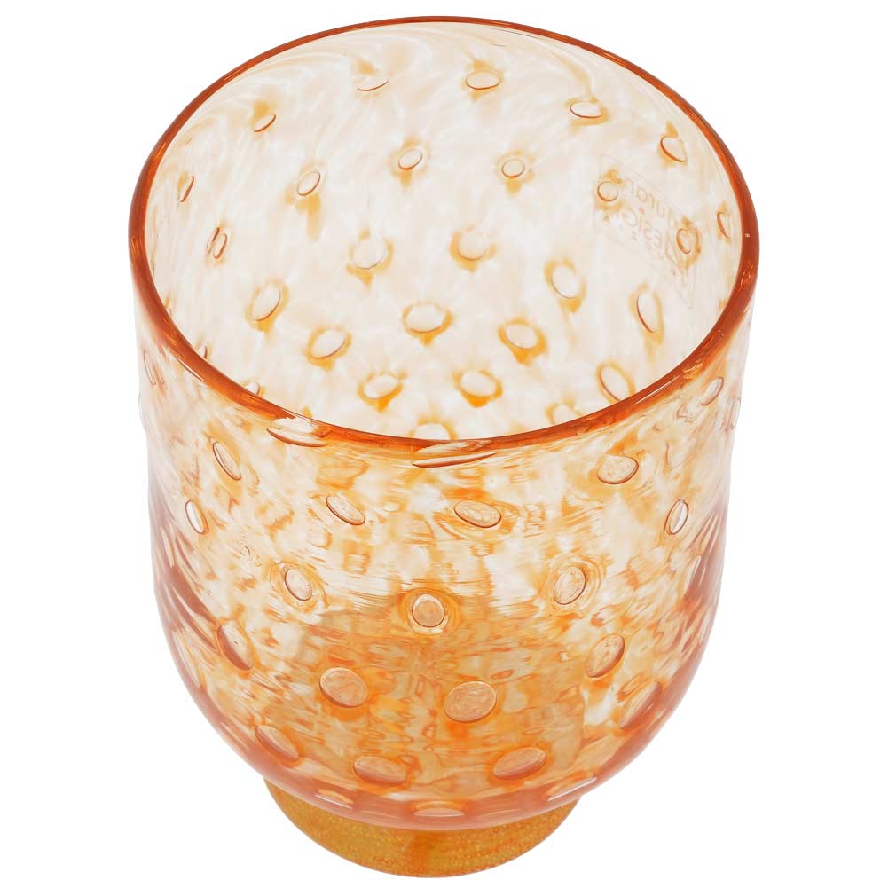 Serenissima Murano Glass Tumbler - Orange