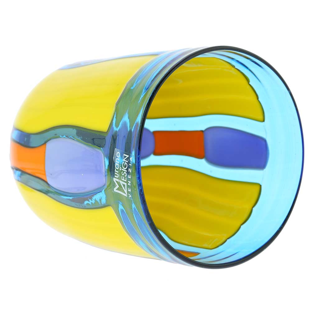 Murano Glass Pendant Light - Blue Lagoon