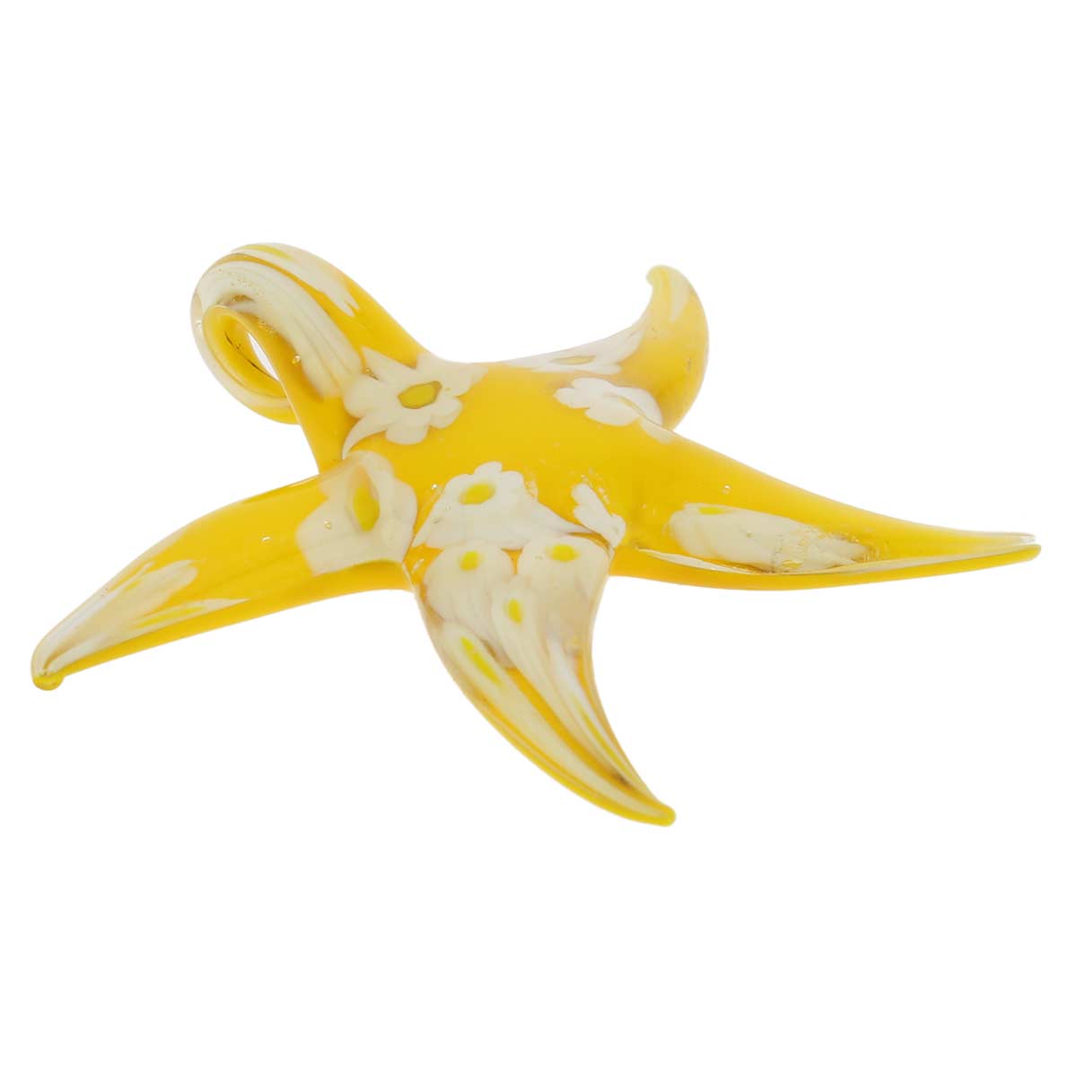 Yellow Daisy Starfish Pendant