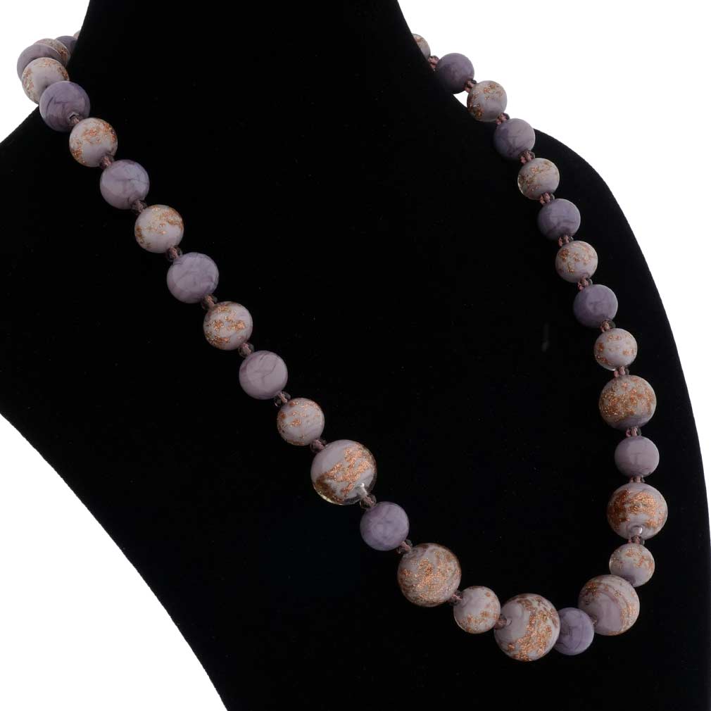 Starlight Murano Necklace - Purple