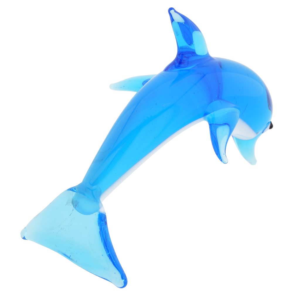 Murano Glass Dolphin - Blue