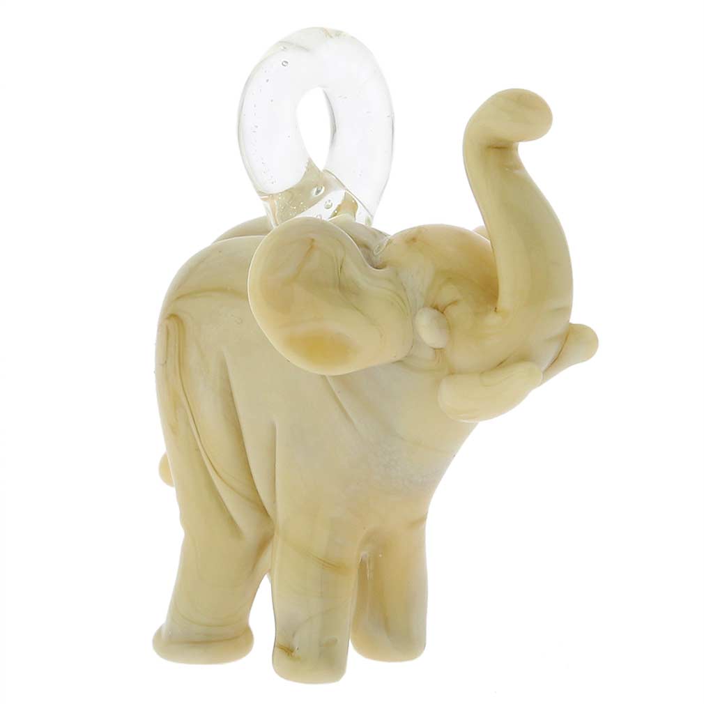 Murano Glass Elephant Pendant