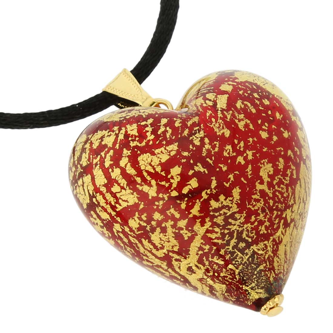 Heart Pendant Ca D\'Oro - Ruby Red